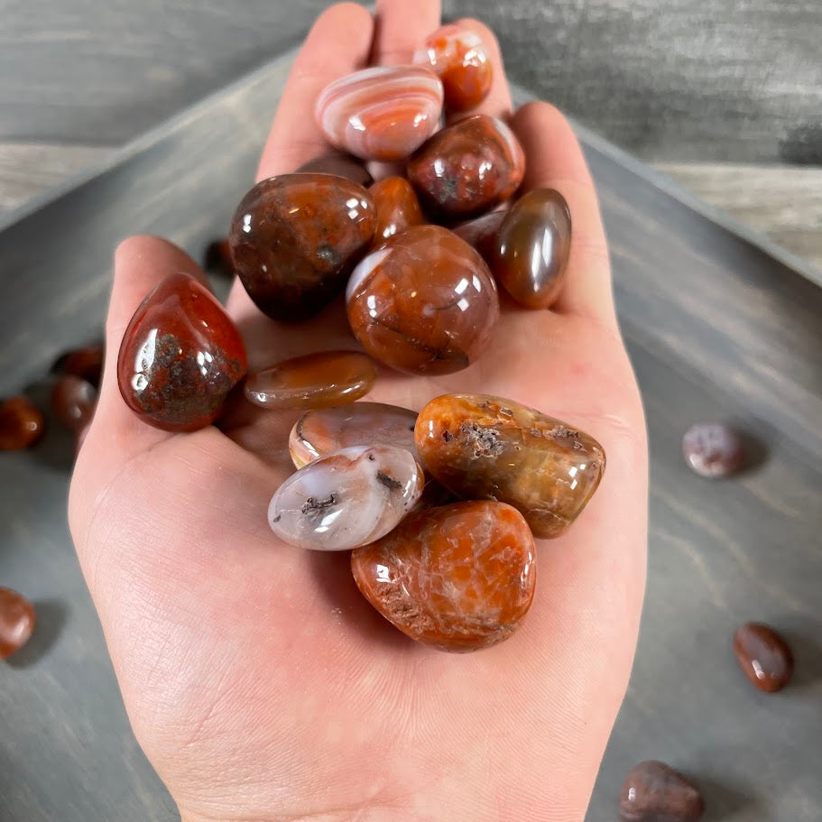 Polished carnelian crystals bulk for metaphysical and gift stores