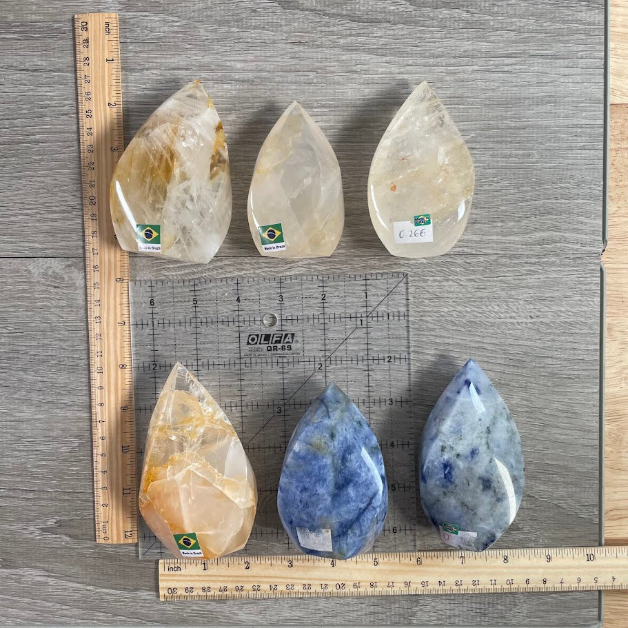 Brazilian Crystal Flame Lot – Display Pieces for Gift Shops