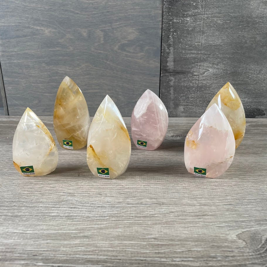 Brazilian Crystal Flame Lot – Display Pieces for Gift Shops