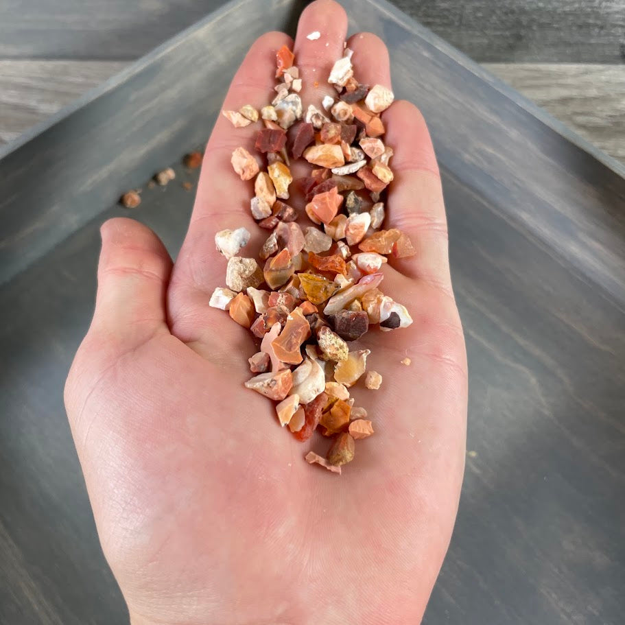 fire opal crystal chips for metaphysical stores