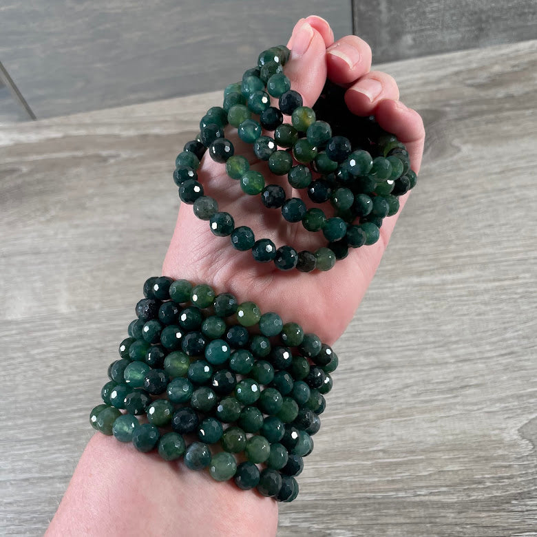 Polyhedral Gemstone Bracelet 8mm – Assorted Crystals for Retail and Gift Shops