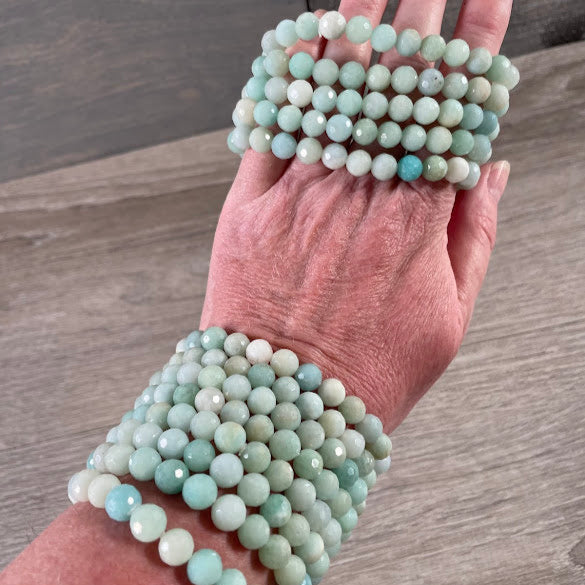 Polyhedral Gemstone Bracelet 8mm – Assorted Crystals for Retail and Gift Shops