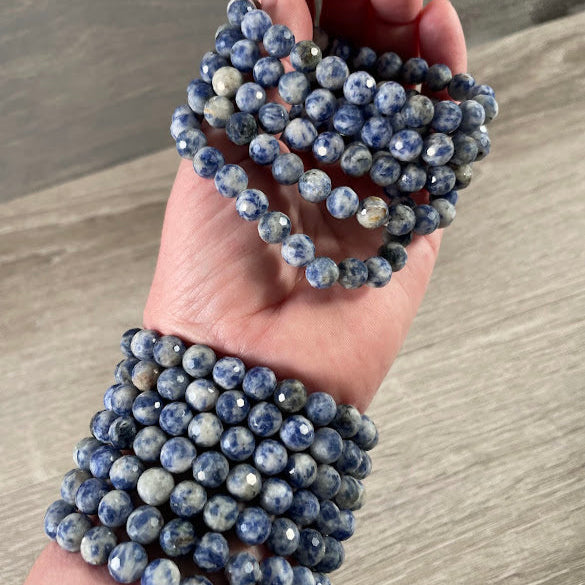 Polyhedral Gemstone Bracelet 8mm – Assorted Crystals for Retail and Gift Shops