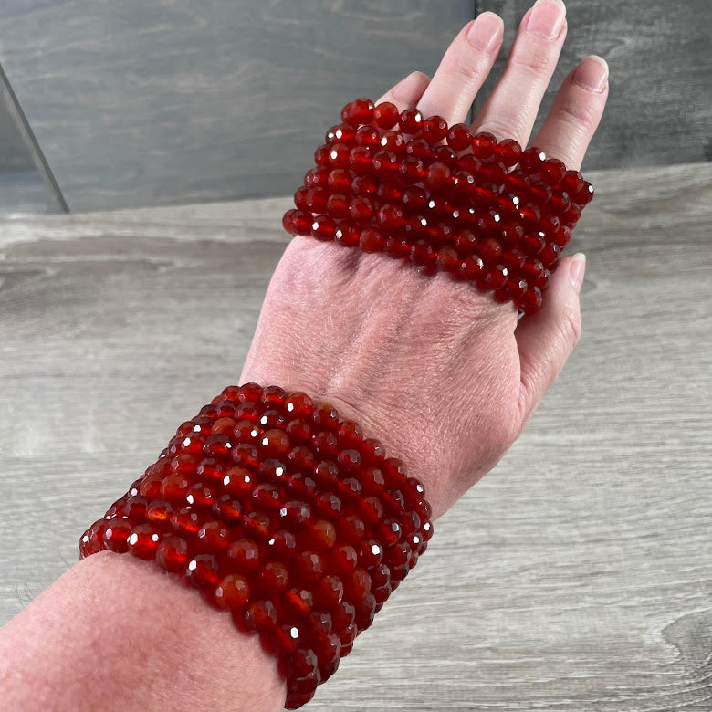 Polyhedral Gemstone Bracelet 8mm – Assorted Crystals for Retail and Gift Shops