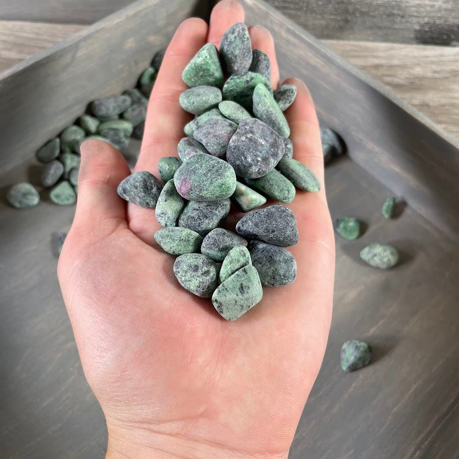 Ruby Zoisite bulk crystals for metaphysical shops