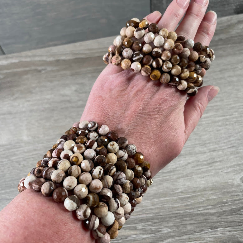 Peanut Jasper metaphysical gemstone bracelet for retail