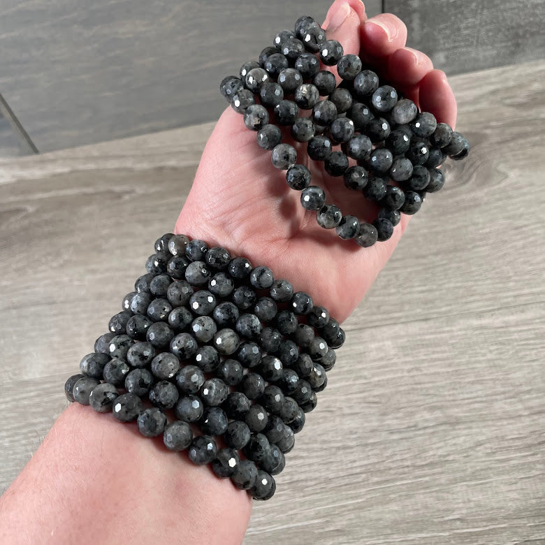 Larvikite new age store bracelet polyhedral bulk