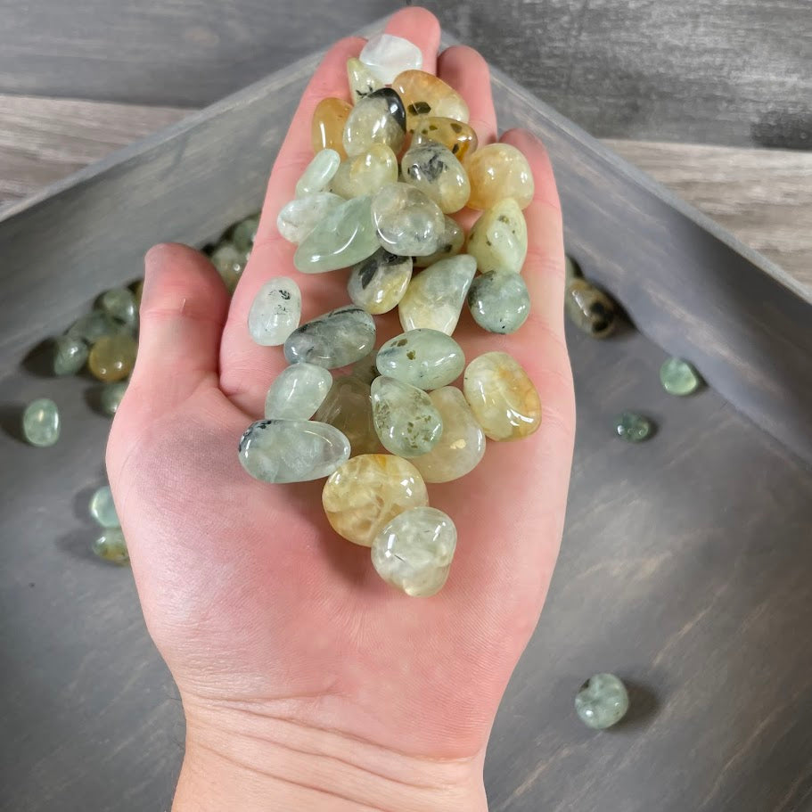 Wholesale Prehnite polished stones for retailers