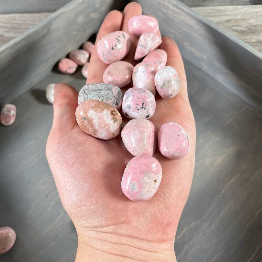 Peruvian Rhodonite healing crystals for resale