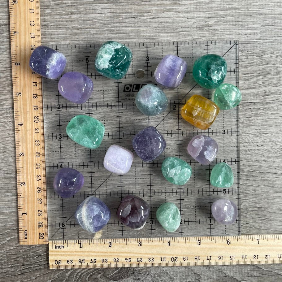 metaphysical wholesale fluorite stones by pound
