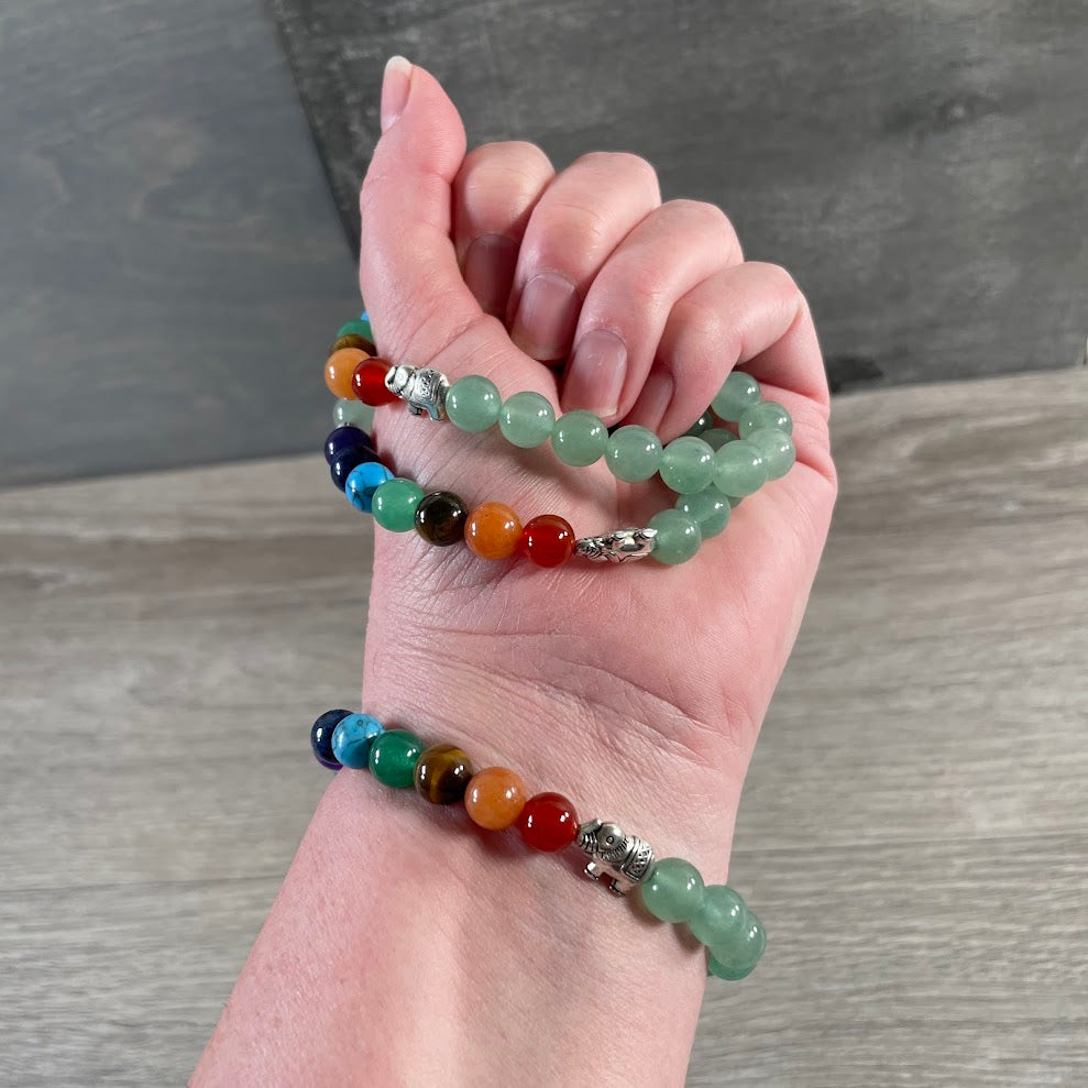 Aventurine chakra healing bracelets