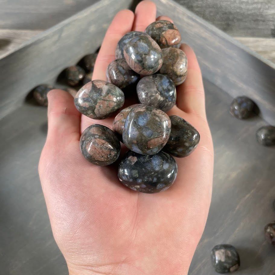 Bulk wholesale tumbled Que Sera Sera healing stones