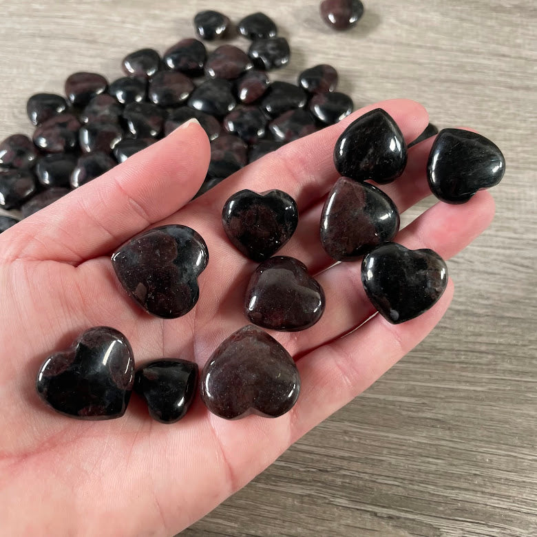 garnet in astrophyllite heart wholesale
