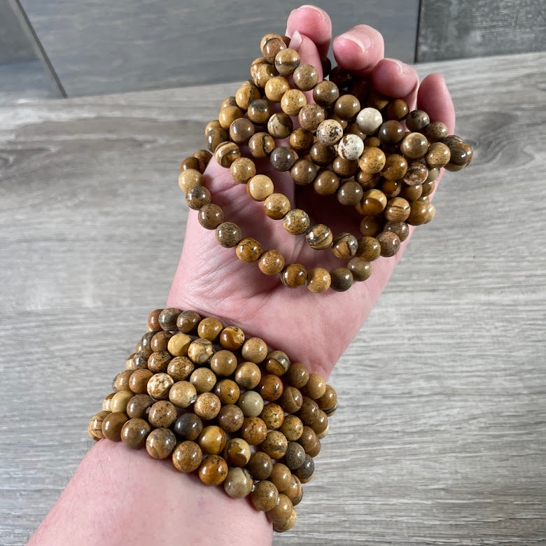 Picture jasper energy healing bracelets wholesale