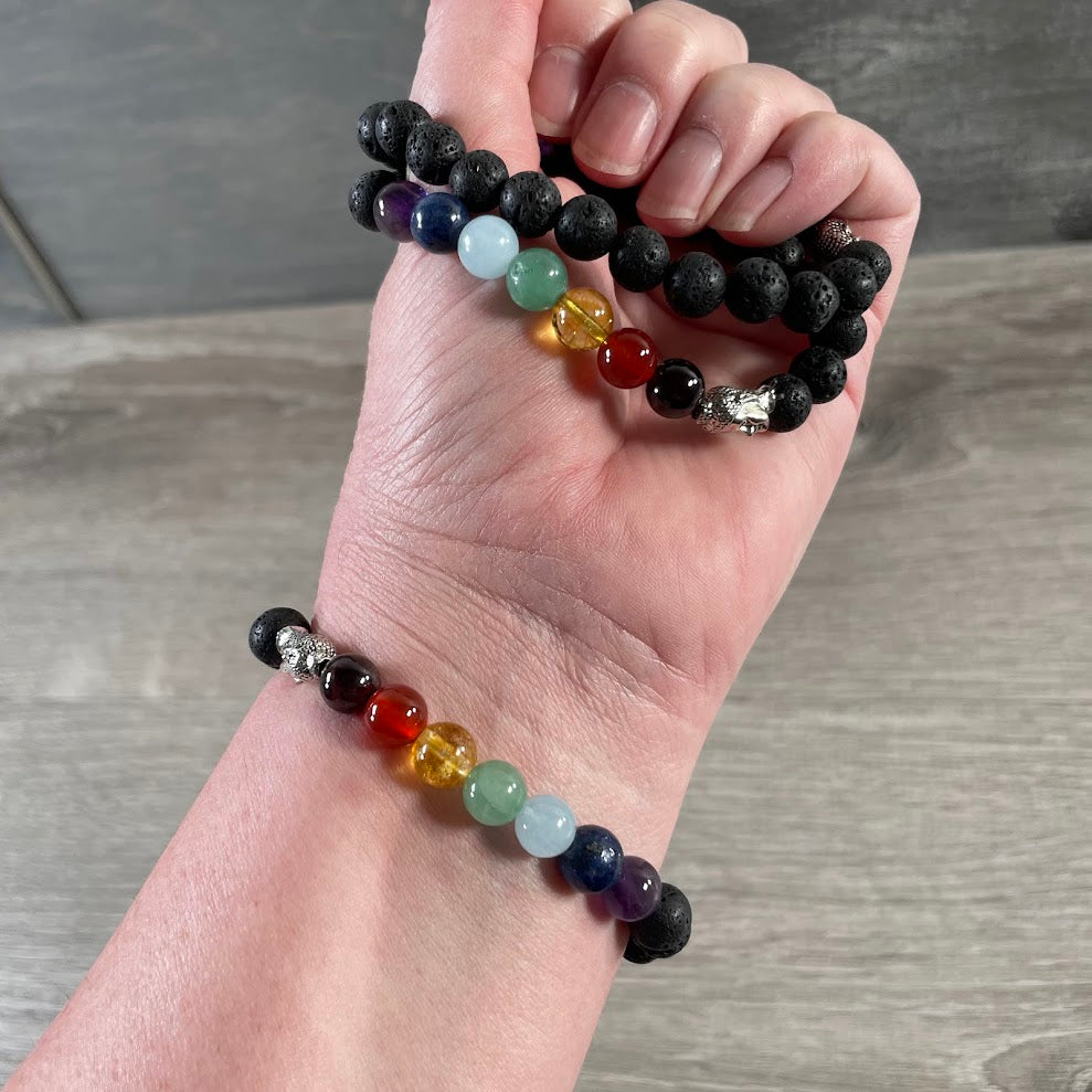 Gemstone Chakra Healing Bracelets 8mm - Wholesale