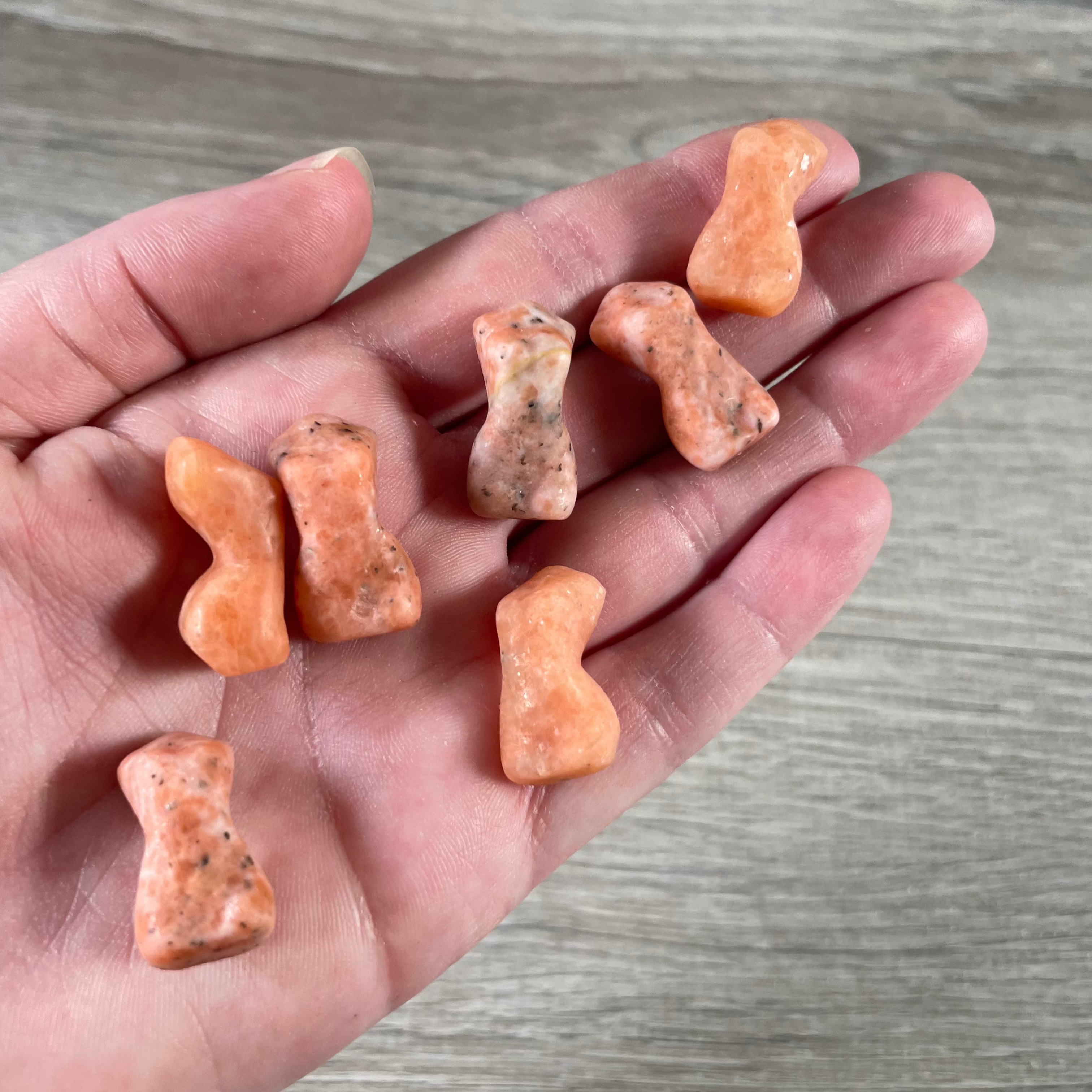 Orange sunstone calcite spiritual figurines bulk
