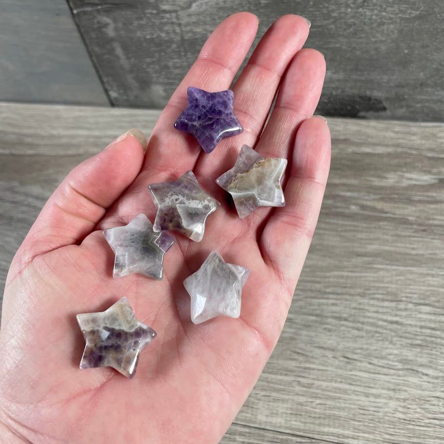 Amethyst crystal star shape for spiritual gifts