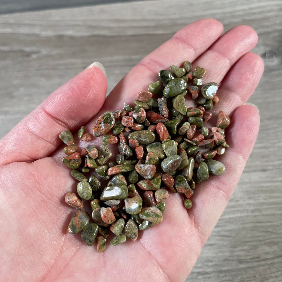 Bulk Gemstone Mini Chips – 22g+ Assorted Crystal Chips for Crafts, Jewelry Making & Resin Art