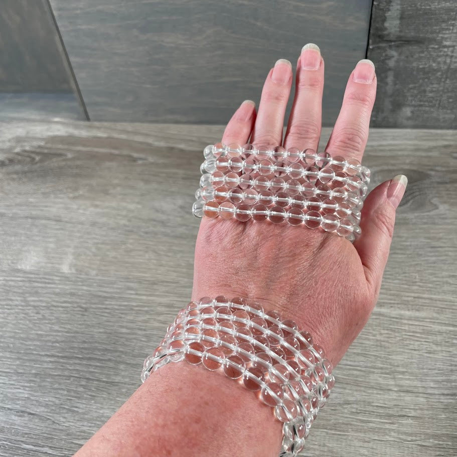 Clear quartz crystal bracelets for rock shops