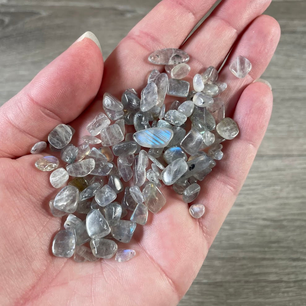 Bulk Gemstone Mini Chips – 22g+ Assorted Crystal Chips for Crafts, Jewelry Making & Resin Art