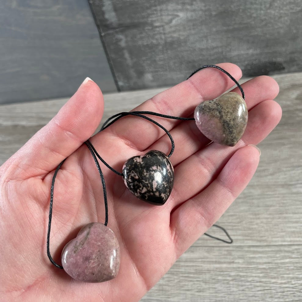 Rhodonite natural gemstone pendants wholesale
