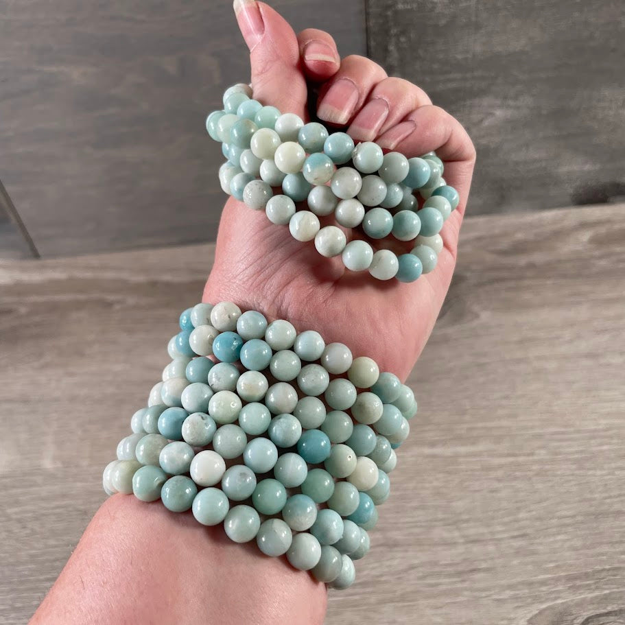 Amazonite gift store crystal bracelets