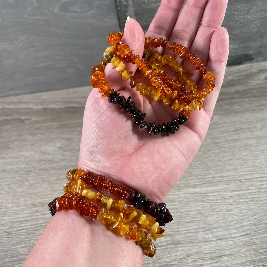 Gemstone Chip Bracelets – Premium Stones Crystal Jewelry