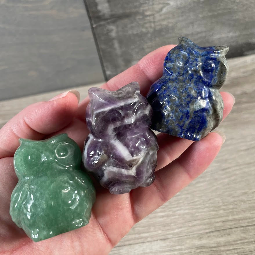 Assorted crystal owl gift item for collectors and retail shops