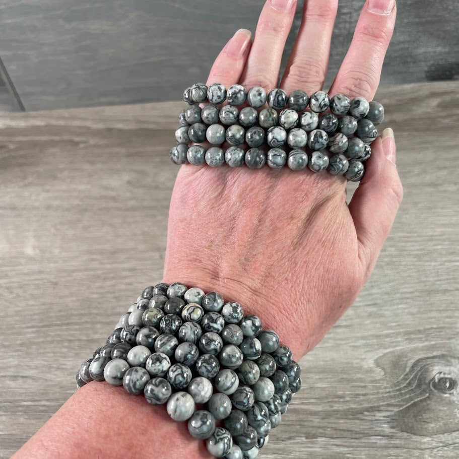 Wavy Lace Jasper crystal jewelry wholesale