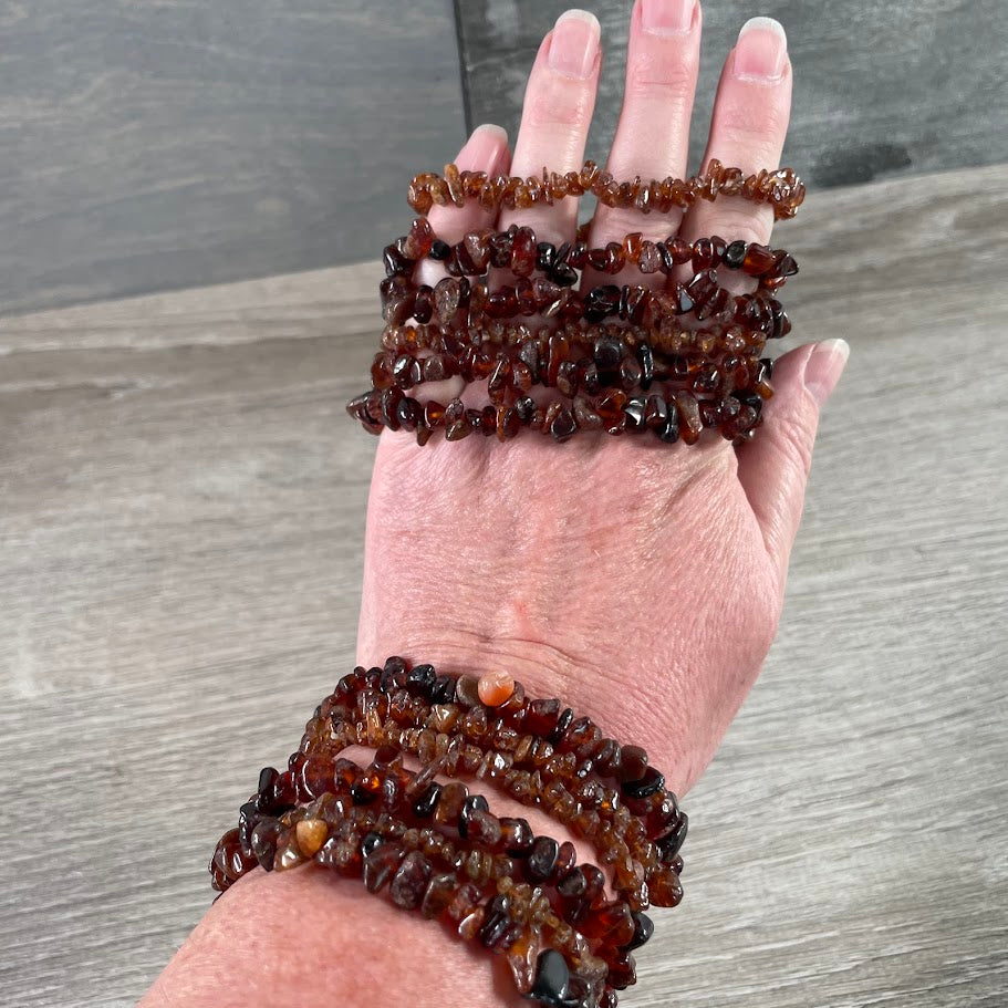 Gemstone Chip Bracelets – Premium Stones Crystal Jewelry