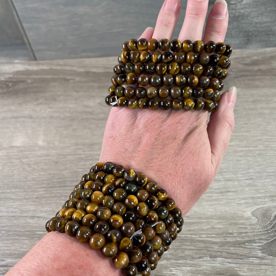 Tiger eye bracelets for yoga studios