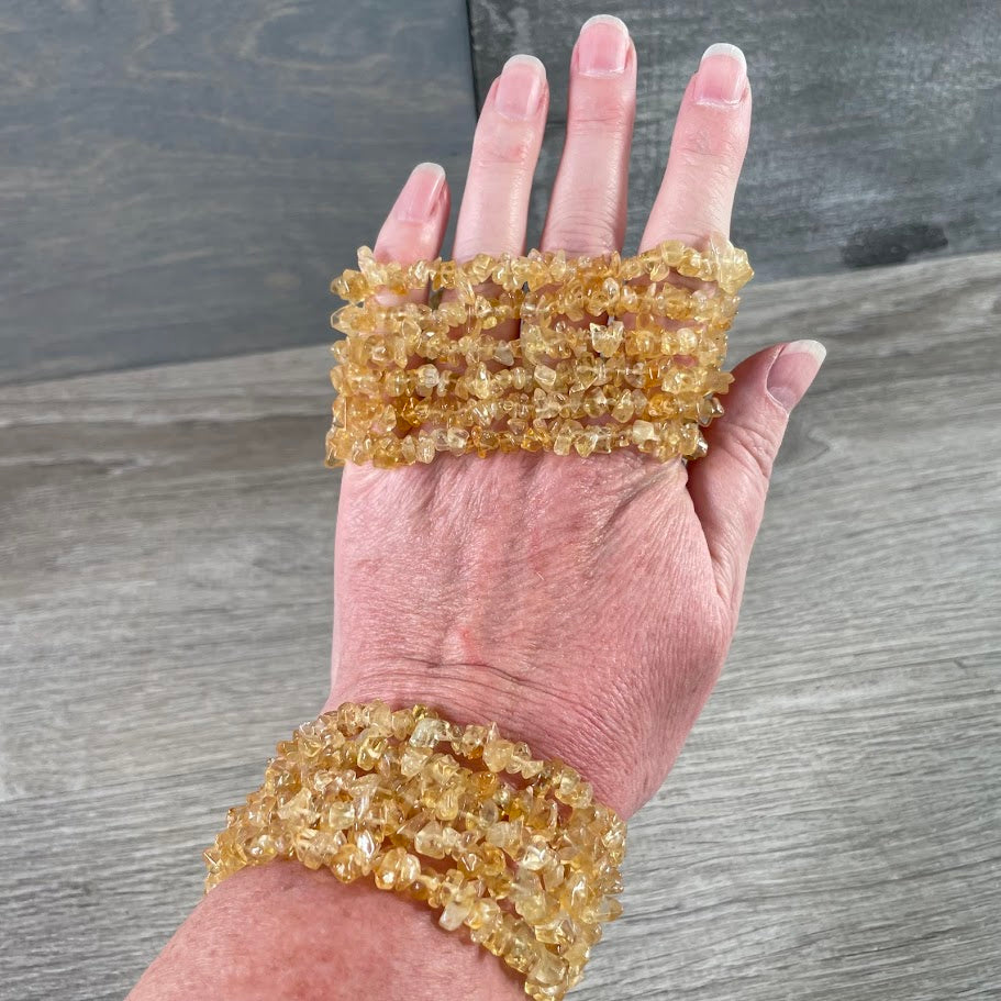 Gemstone Chip Bracelets – Premium Stones Crystal Jewelry