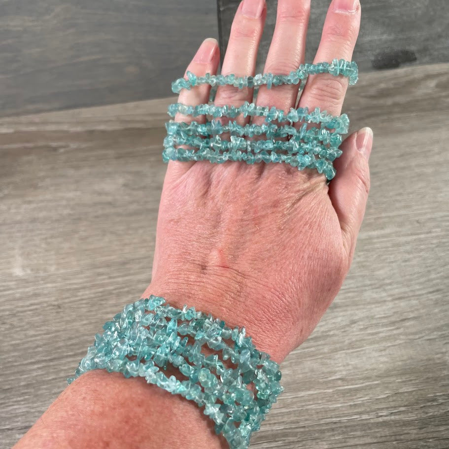 Gemstone Chip Bracelets – Premium Stones Crystal Jewelry