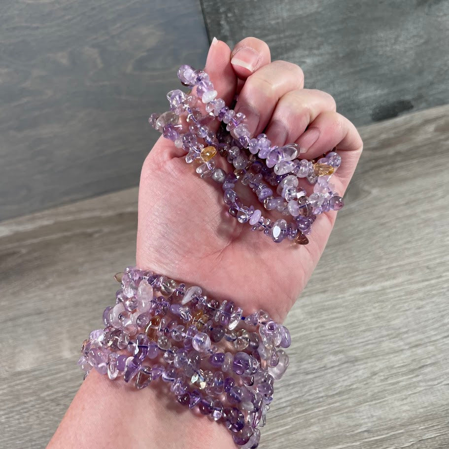 Gemstone Chip Bracelets – Premium Stones Crystal Jewelry