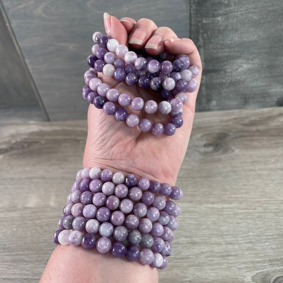 Lepidolite bracelets for gift shop supplies