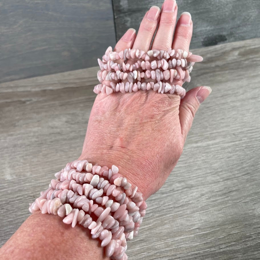 Gemstone Chip Bracelets – Premium Stones Crystal Jewelry