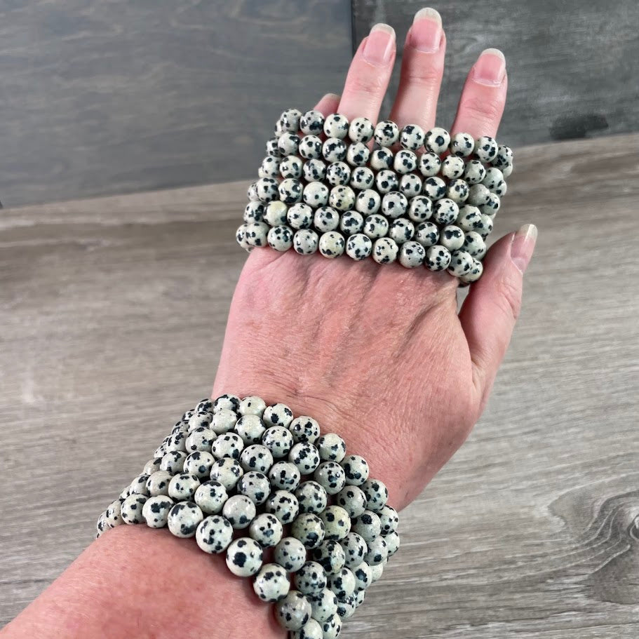 dalmation jasper stacking bracelet for resalers