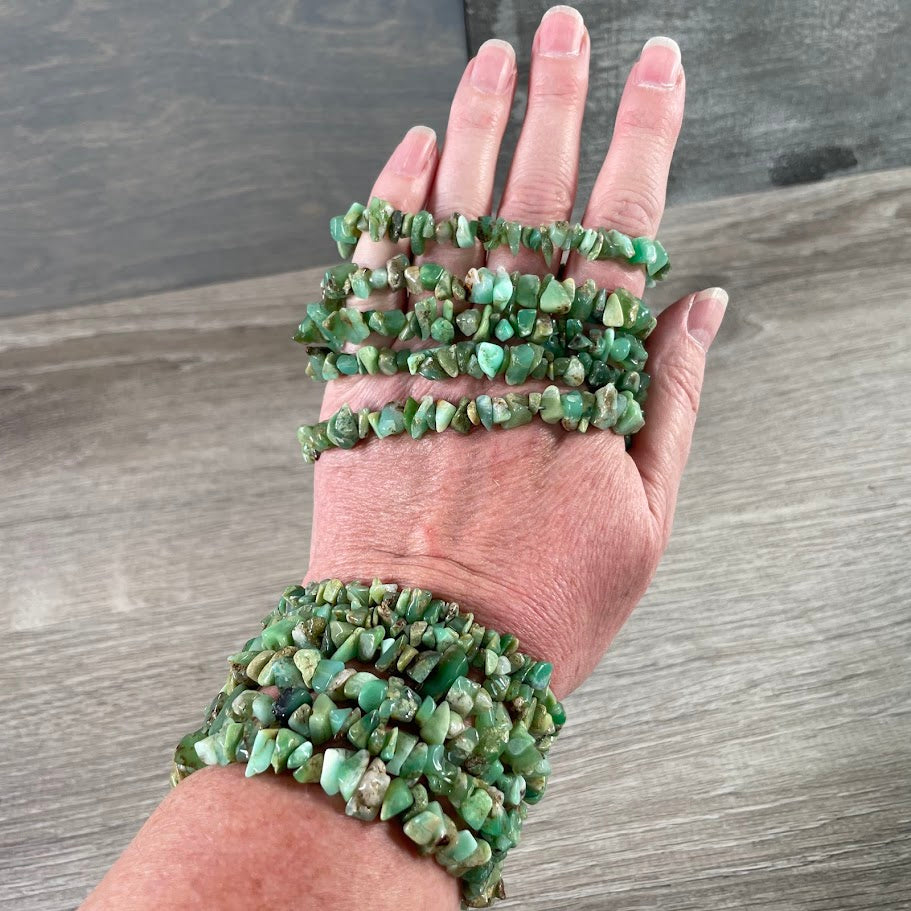 Gemstone Chip Bracelets – Premium Stones Crystal Jewelry