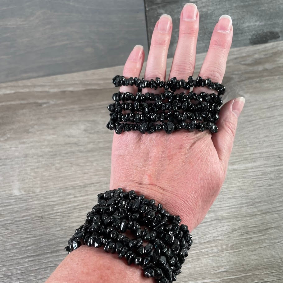 Gemstone Chip Bracelets – Premium Stones Crystal Jewelry