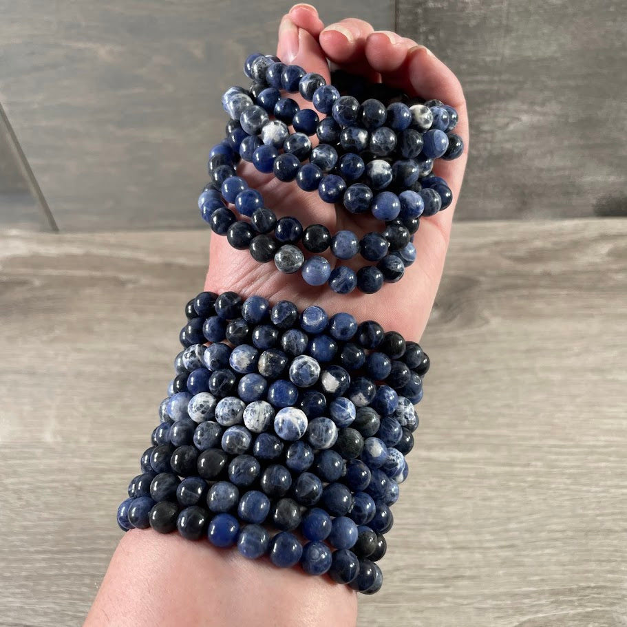 Sodalite crystal bracelets bulk