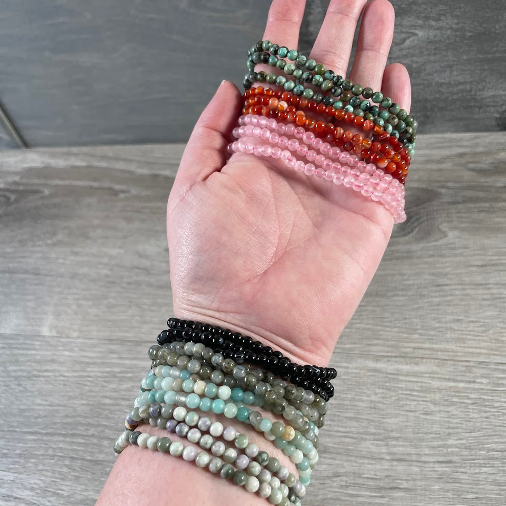 Assorted gemstone boho crystal jewelry for rock shops