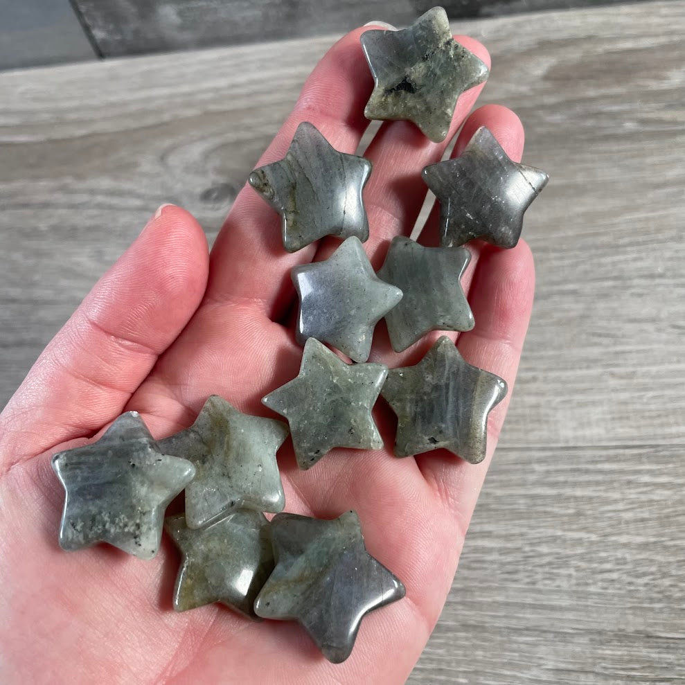 1-Inch Gemstone Star Shapes – Bulk Mini Crystal Stars for Gifts, Party Favors & Retail Displays
