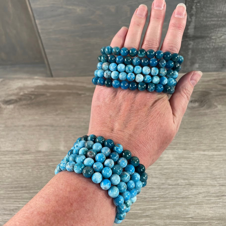 Apatite layring bracelets