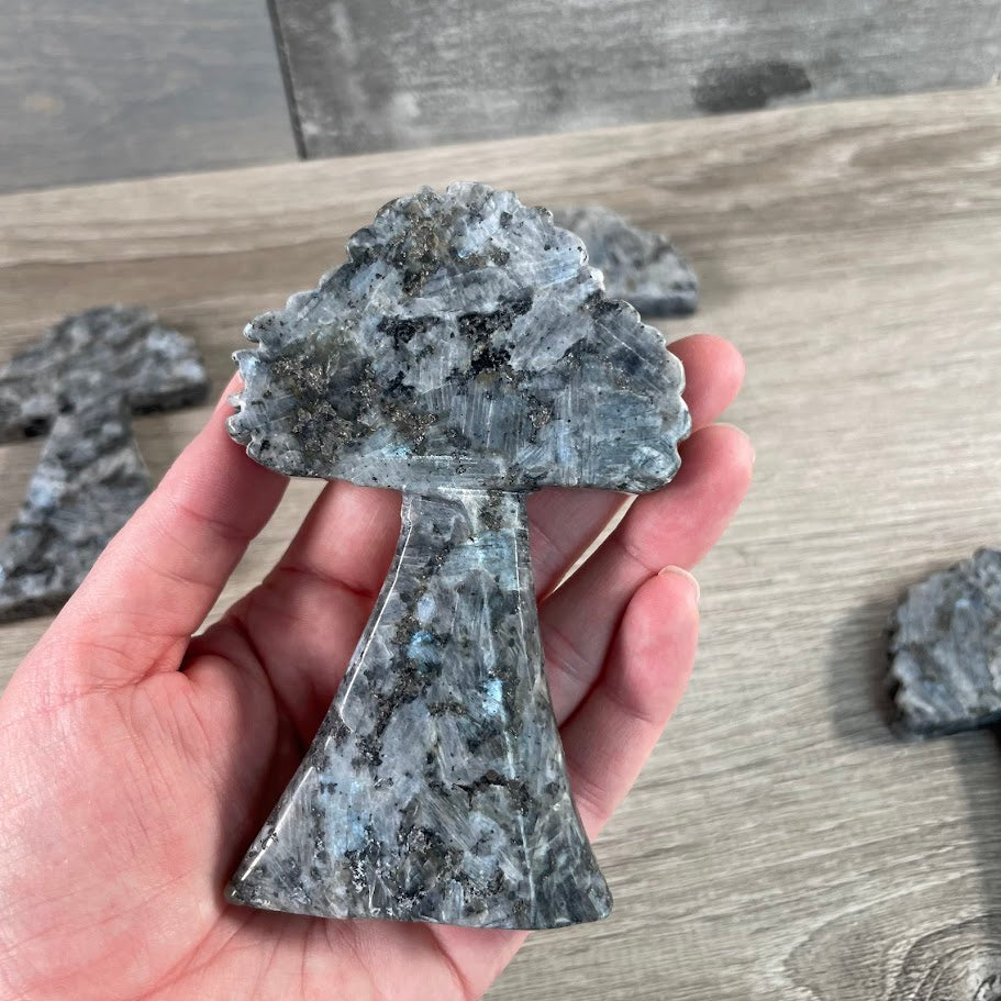 Larvikite Crystal Flat Tree – Metaphysical Decor