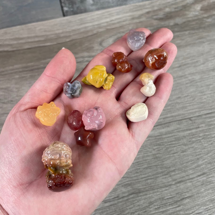 crystal figurine charms in assorted shapes and colors wholesale