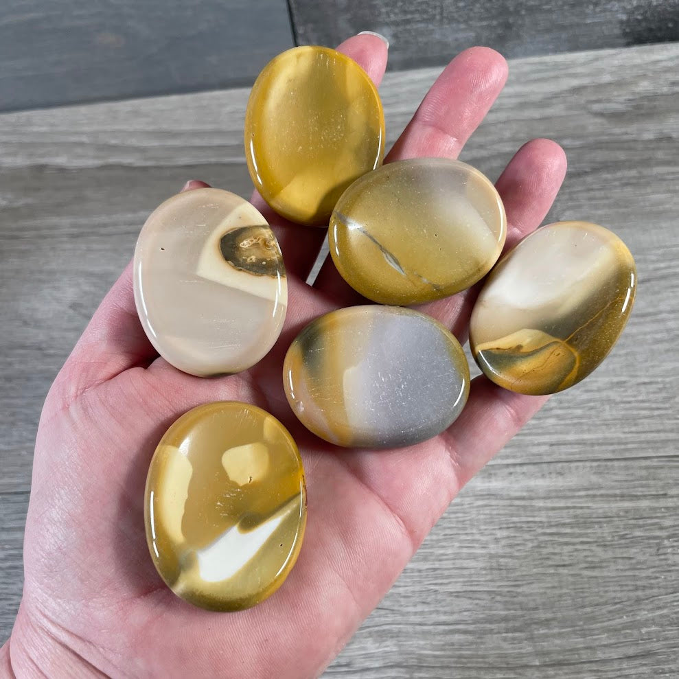 Oval Gemstone Worry Stones – Bulk Polished Pocket Crystals