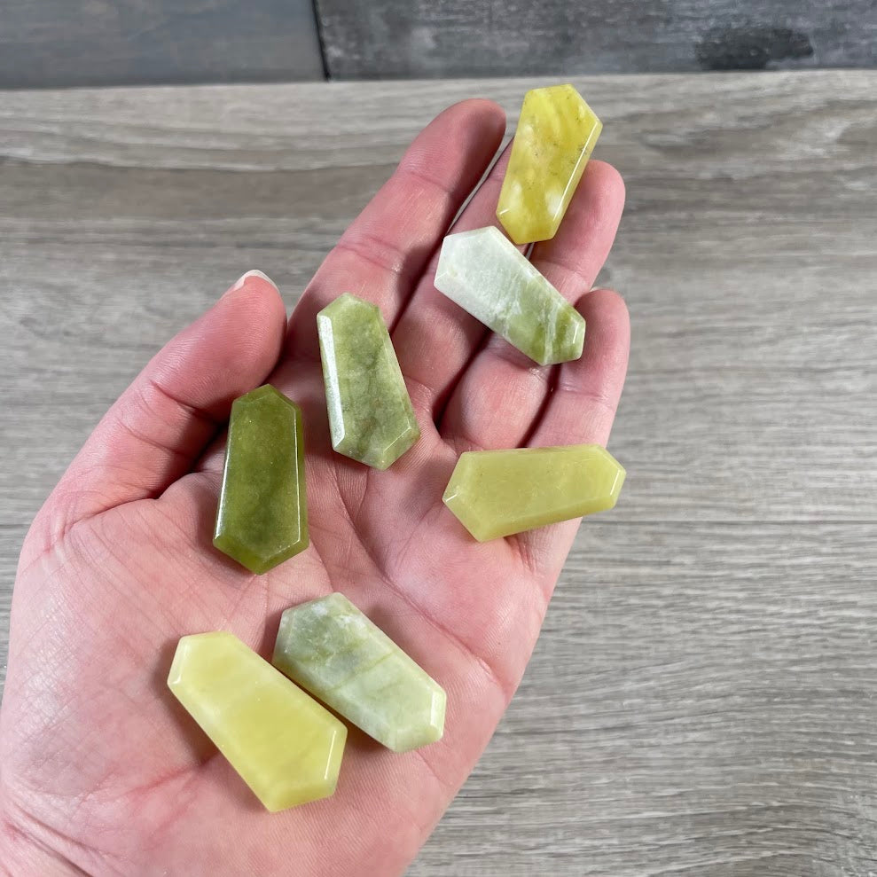 Gemstone Double Terminated Flat Mini Wands – 1 Inch Energy Tools