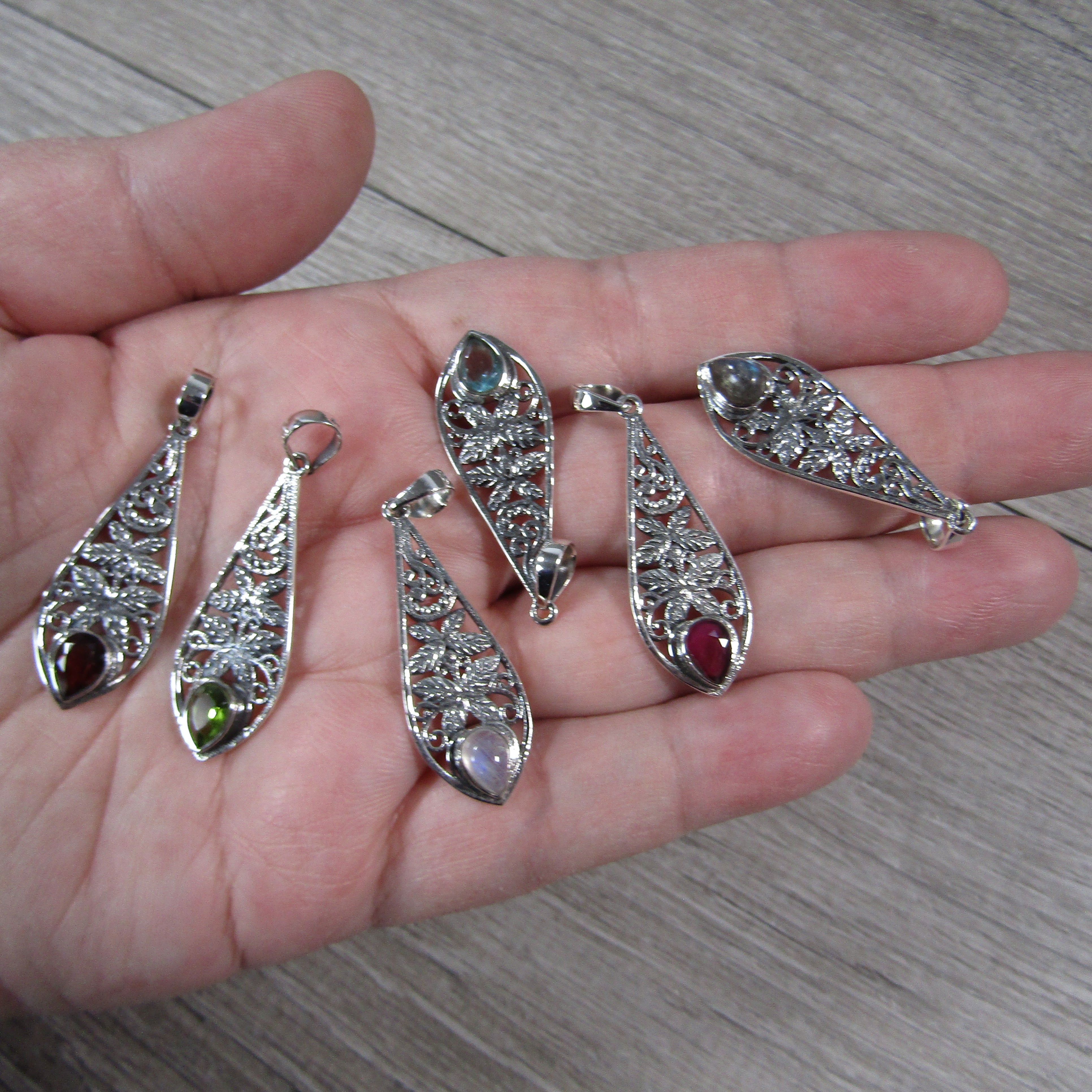 Sterling Silver Pendants in Assorted Styles