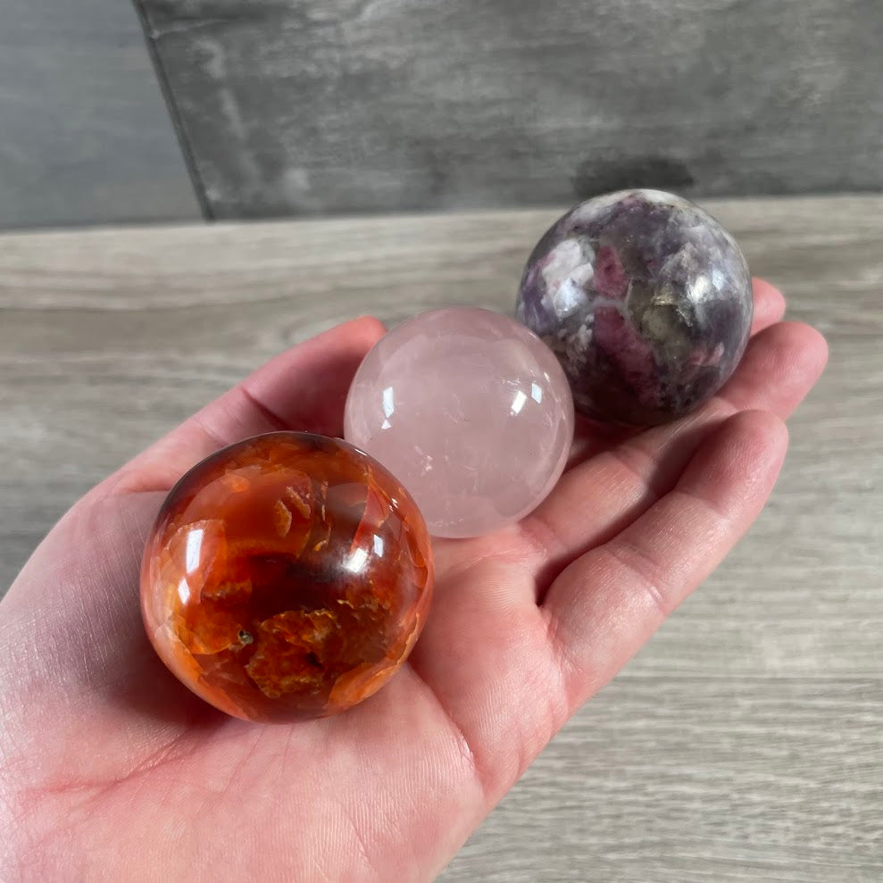 Madagascar Assorted Crystal Spheres by the Ounce | Wholesale Mixed Gemstone Spheres