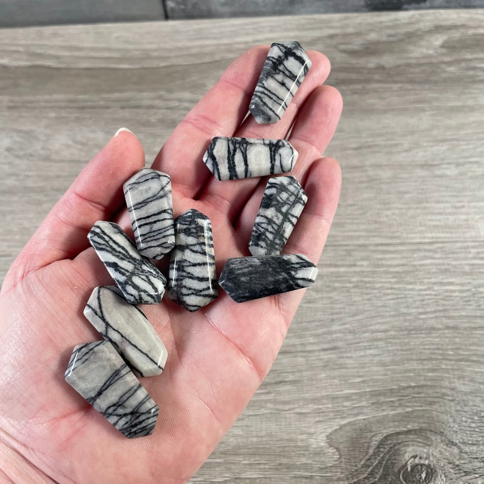 Gemstone Double Terminated Flat Mini Wands – 1 Inch Energy Tools